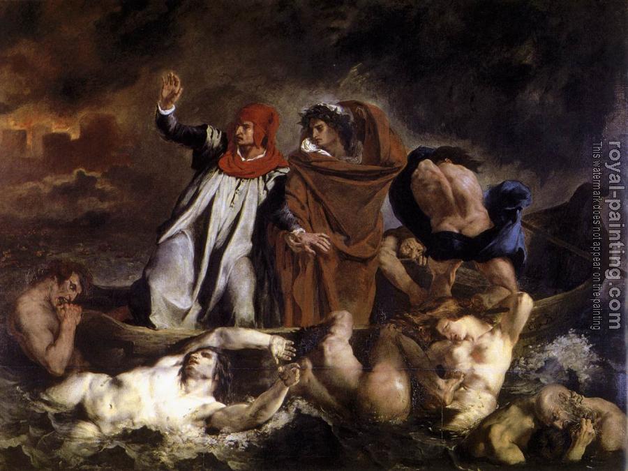 Eugene Delacroix : The Barque of Dante